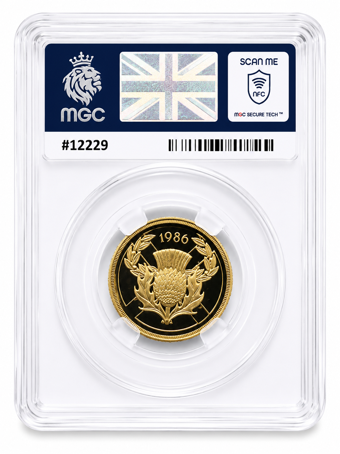 1986 Gold Proof £2 Coin - Commonwealth Games (15.96g of 22ct Gold) Graded PF70 by MGC