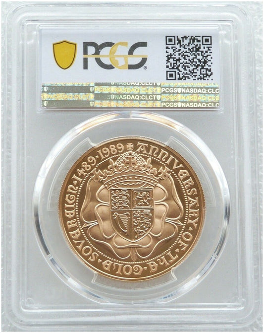 1989 Tudor Rose £1 Pound Full Sovereign Gold Proof Coin PCGS PR66 DCAM