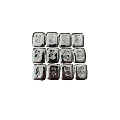 50g SMP Bullion 999 Fine Silver Bullion Cast Bar, Made in Birmingham