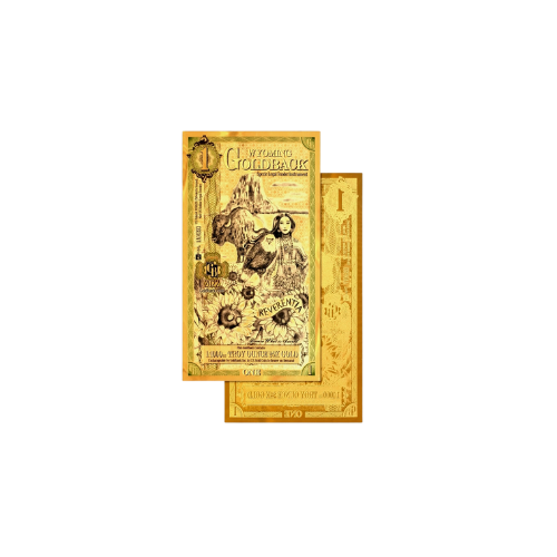 10 x 1 Wyoming Goldbacks 10 x 1/1000oz of 24k Gold (1/100ozt total, 0.311g)