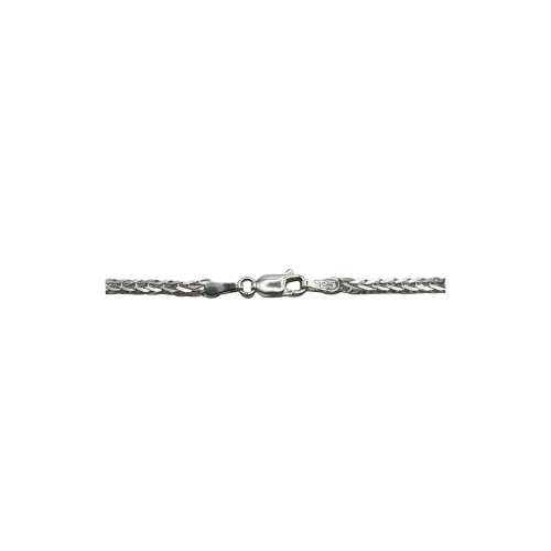 Solid Silver Lady's Franco Chain 2.5mm Thick, 50cm and 11g 925 Hallmarked