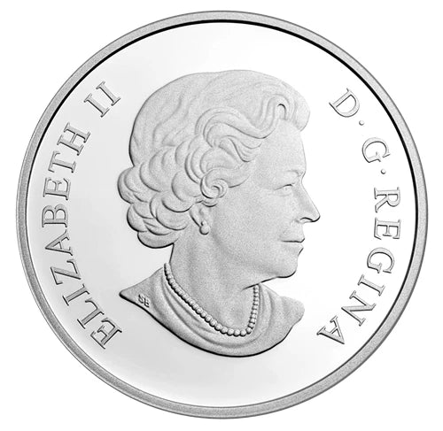 2014 $25 Fine Silver Ultra-High Relief Coloured Coin – Christmas Ornament Boxed