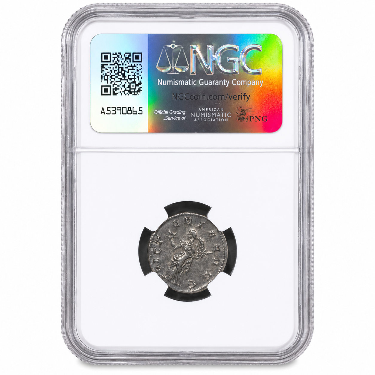 AD 253-260 Roman Empire Valerian I BI Double-Denarius NGC Ch VF