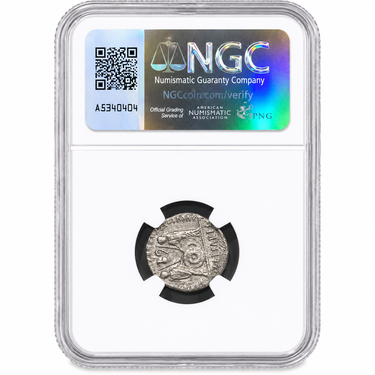 Augustus. 27 BC-AD 14. AR Denarius Lugdunum (Lyon) NGC VF