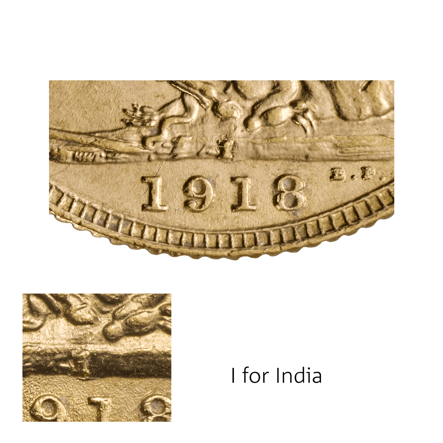 1918 Branch Mint 5 Coin Sovereign Set Colonial Mints (All Branches - 30g of 22ct gold) In Royal Mint Box with COA
