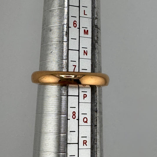 22ct Gold Wedding Band, Size O Hallmarked 5.8g, 3.7mm Wide