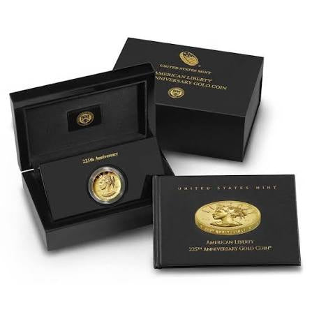 2017-W High Relief American Liberty Gold Proof (w/Box and COA) 1ozt 9999 Gold