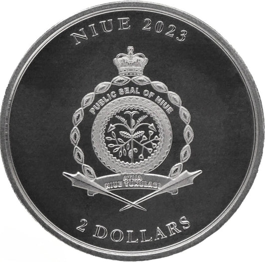 2023 Vivat Humanitas Niue 1oz Silver Bullion Coin