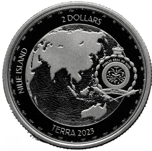 2023 Planet Terra Niue 1oz 999 Silver Bullion Coin