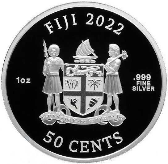 2022 Fiji Dogs 1oz 999 Silver Bullion Coin
