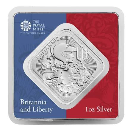 Britannia and Liberty 1oz 999 Silver Bullion Bar