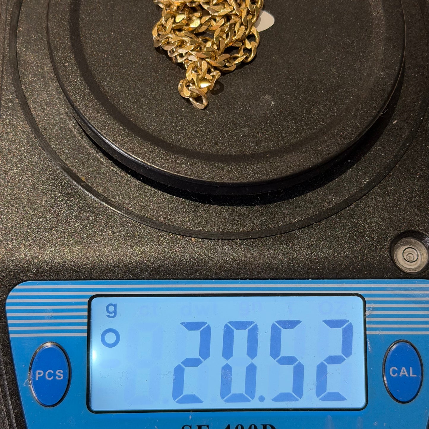 9ct Gold Curb Chain, 5.1mm W, 21in L, Hallmarked 20.5g