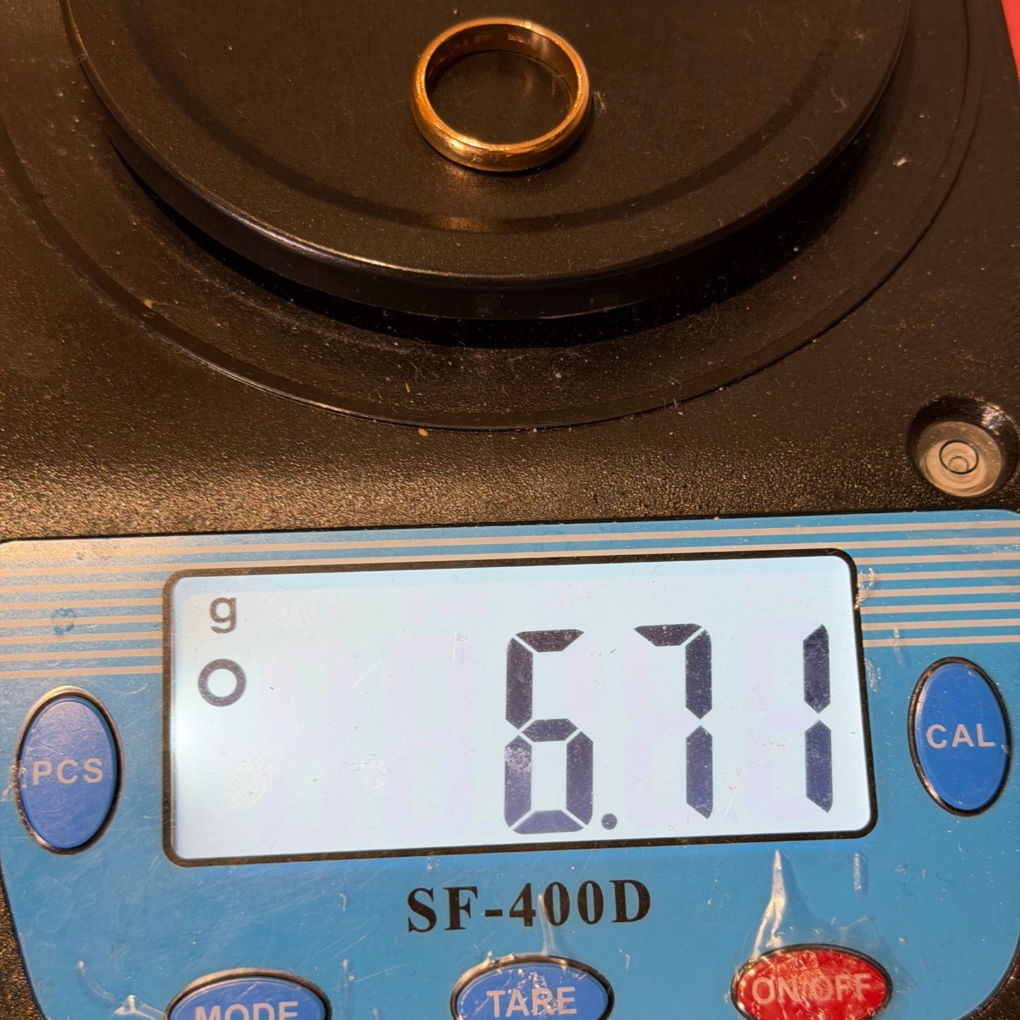 22ct Gold Wedding Band, Size O1/2, 4.5mm W, 6.7g Hallmarked