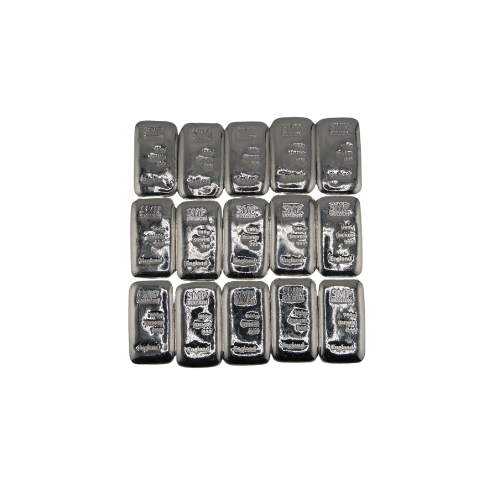 100g Silver SMP Bullion 999 Fine Cast Bar, Produced by SMP Birmingham