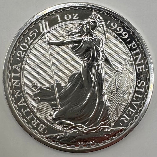 1oz 999 Fine Silver Britannia Coin 2025 Royal Mint KCIII