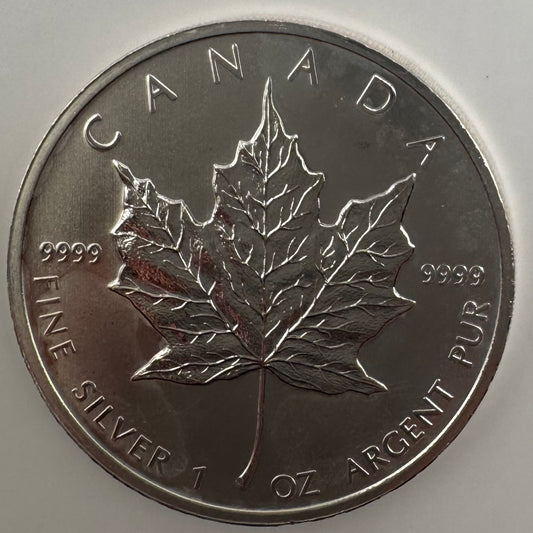 1oz 999 Fine Silver Canadian Maple Secondary Our Choice