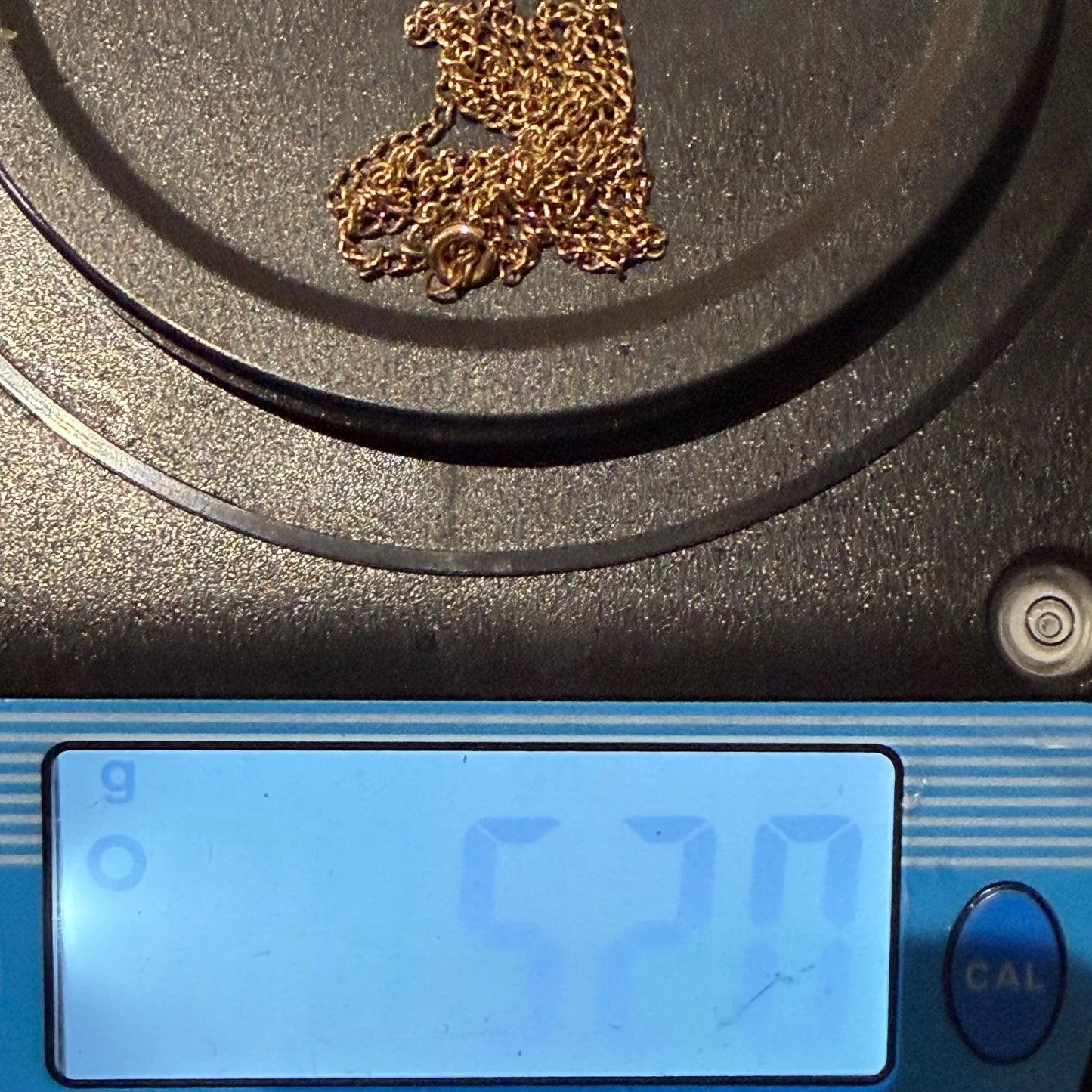 9ct Gold Curb Chain, 2.2mm W, 18in L, Stamped 9ct 5.2g