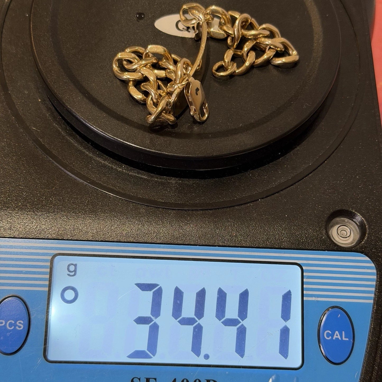 9ct Gold Curb ID Bracelet, 8.75in L, 11mm W, Hallmarked 34.4g