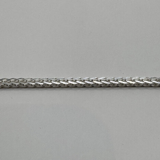 Solid Silver Lady's Franco Chain 2.5mm Thick, 50cm and 11g 925 Hallmarked