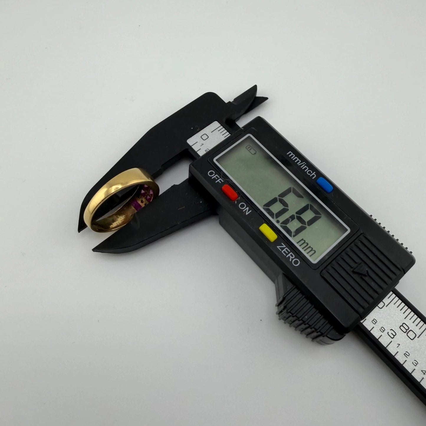 18ct Gold Ruby and Diamond Ring, Size Q, Stamped 750