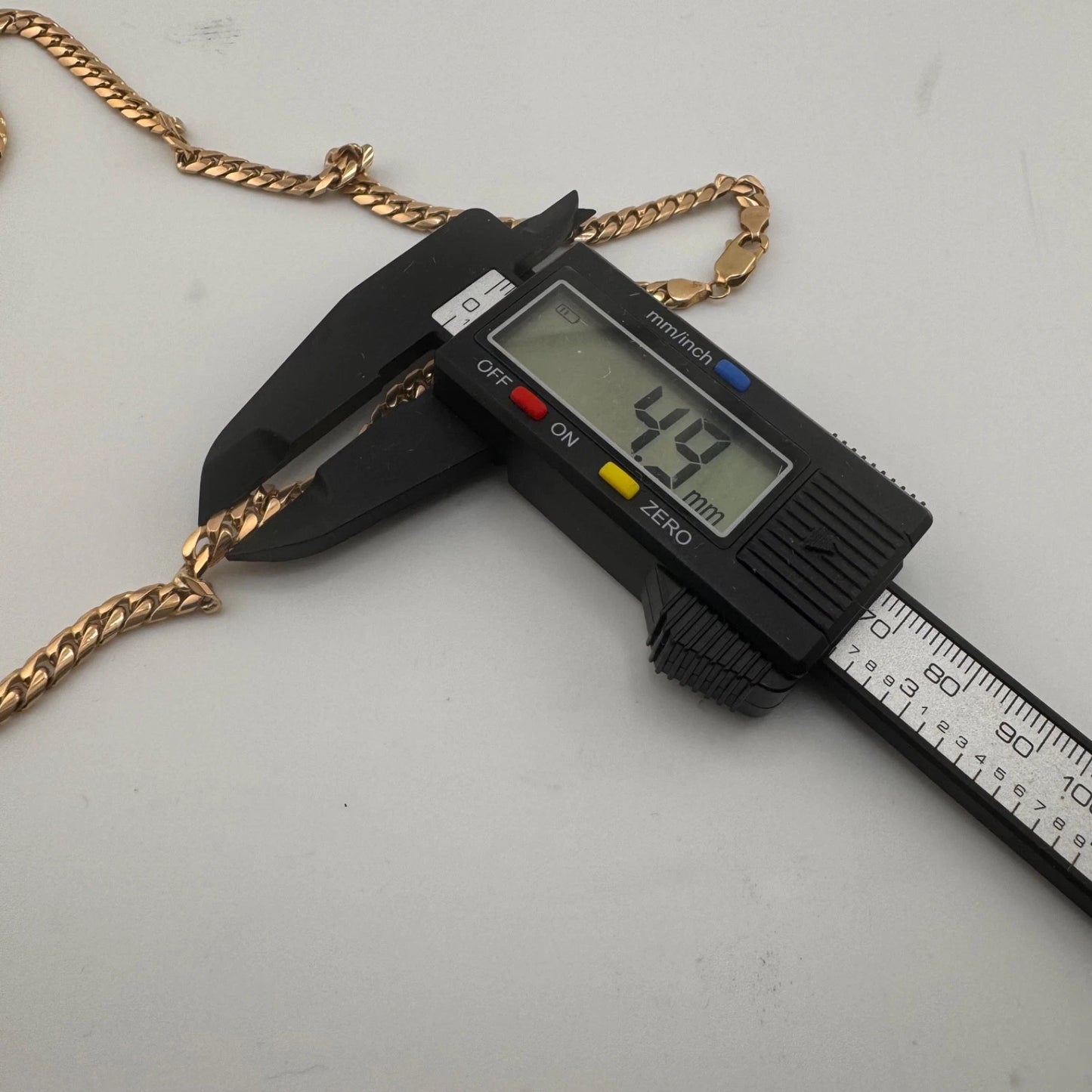 9ct Gold Cuban Link Curb Chain, 5mm W, 22in L, UK Hallmarks, 33.9g