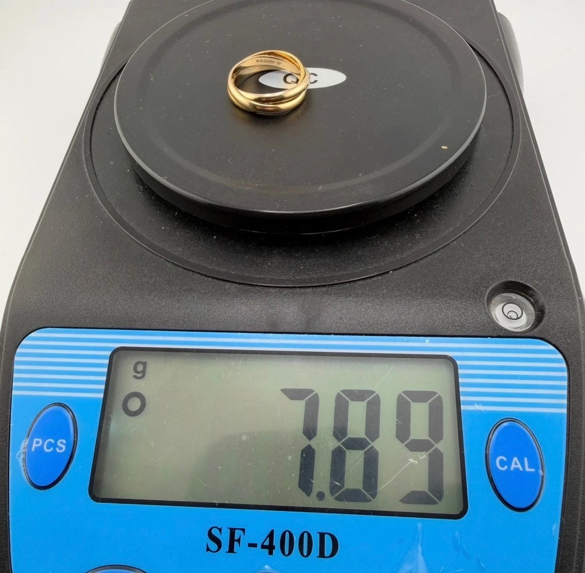 18ct Gold Diamond Trinity Ring, Size Q1/2 Hallmarked, 7.9g