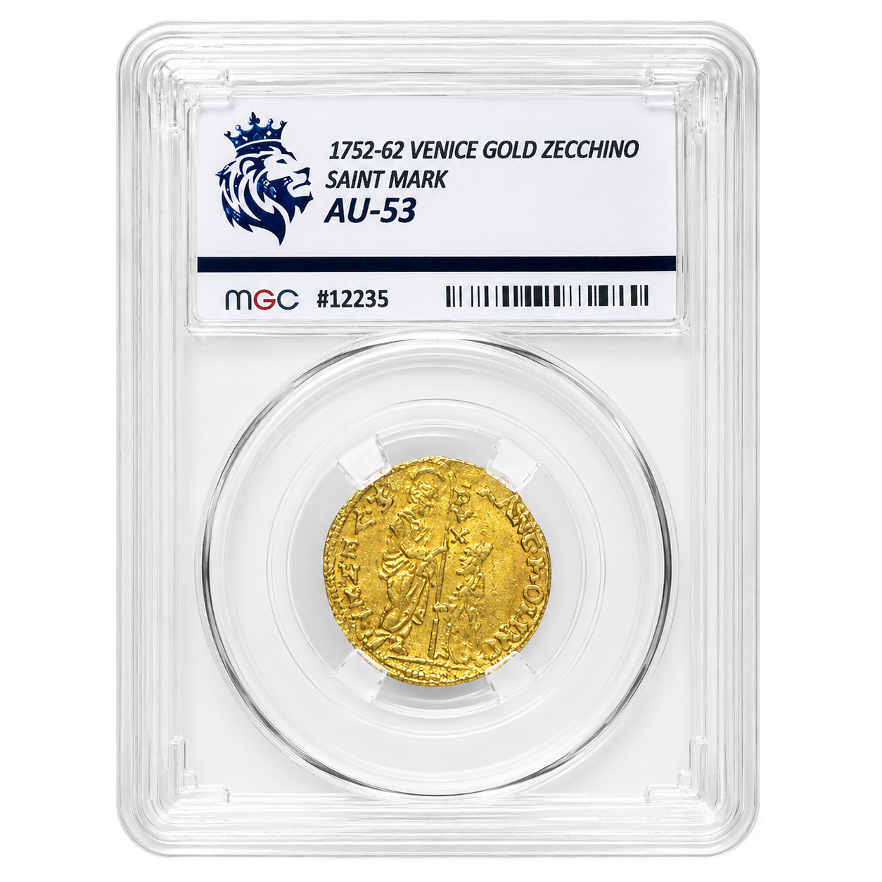Italy, Venice, Francesco Loredan (1752-1762), Gold Zecchino AU53