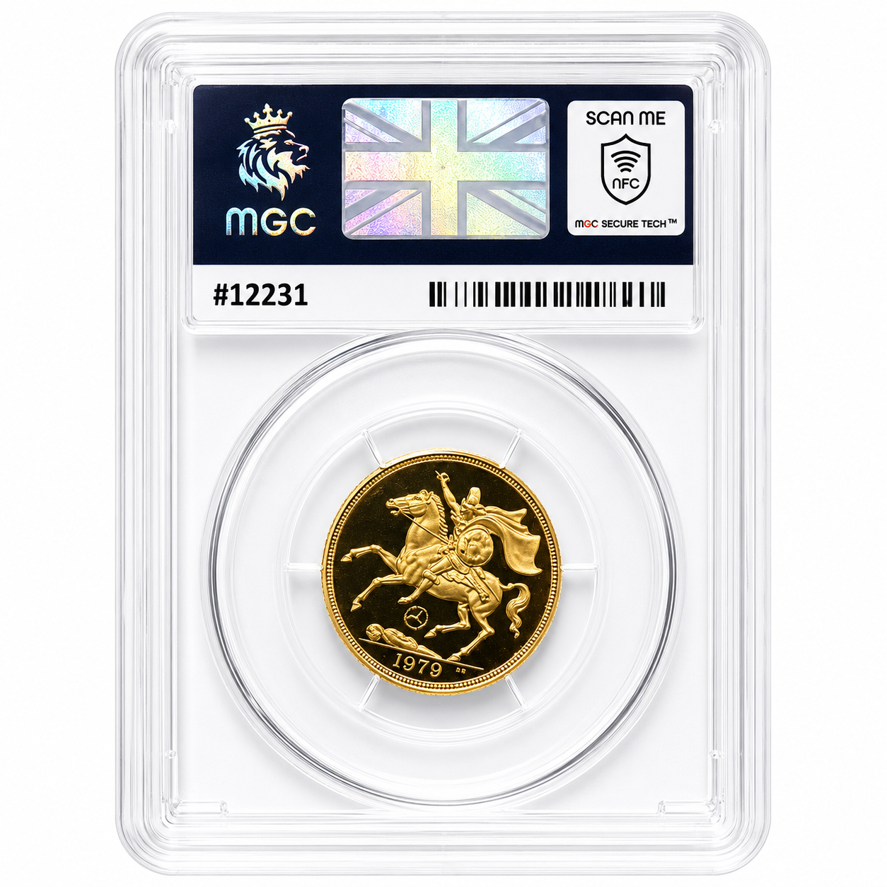 1979 Gold Proof Elizabeth II Full Sovereign Coin - Isle of Man MGC PF69