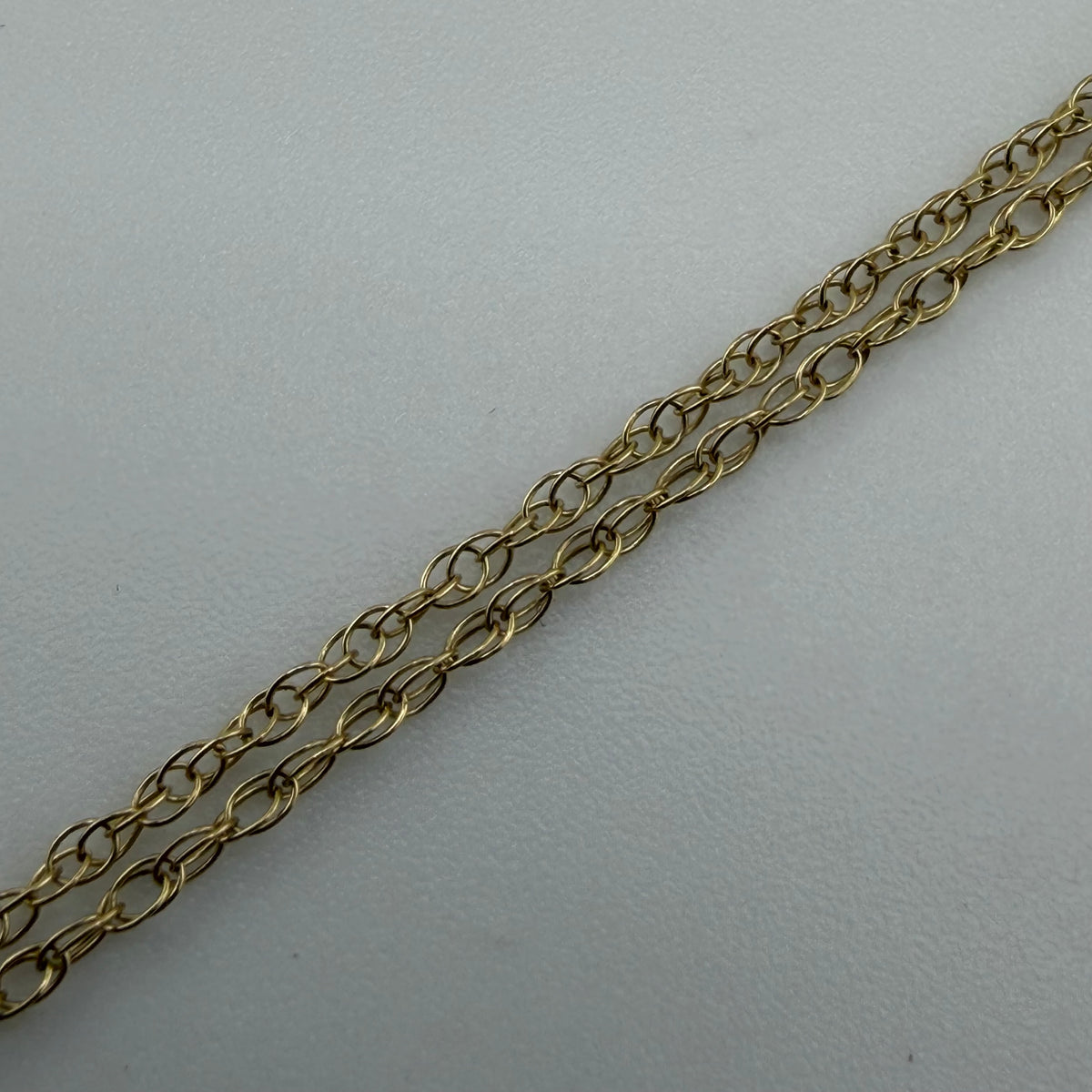 9ct Yellow Gold Fine Link Chain Necklace 18in 0.79g