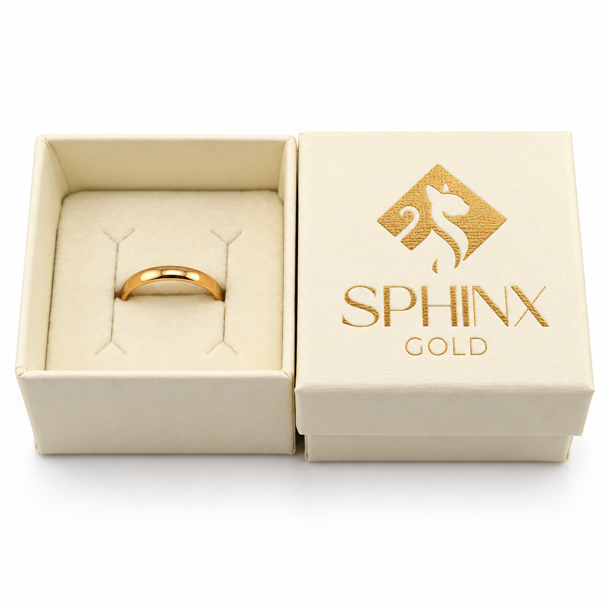 22ct Yellow Gold Wedding Band Ring Size L 3mm 3g Hallmarked Boxed
