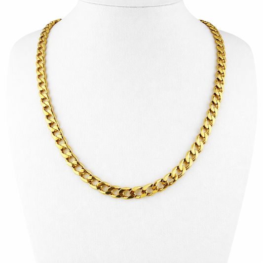 9ct Gold Curb Chain, 5.1mm W, 21in L, Hallmarked 20.5g