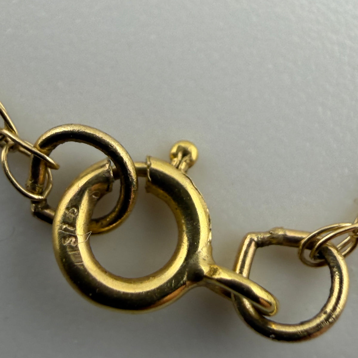 9ct Yellow Gold Fine Link Chain Necklace 18in 0.79g