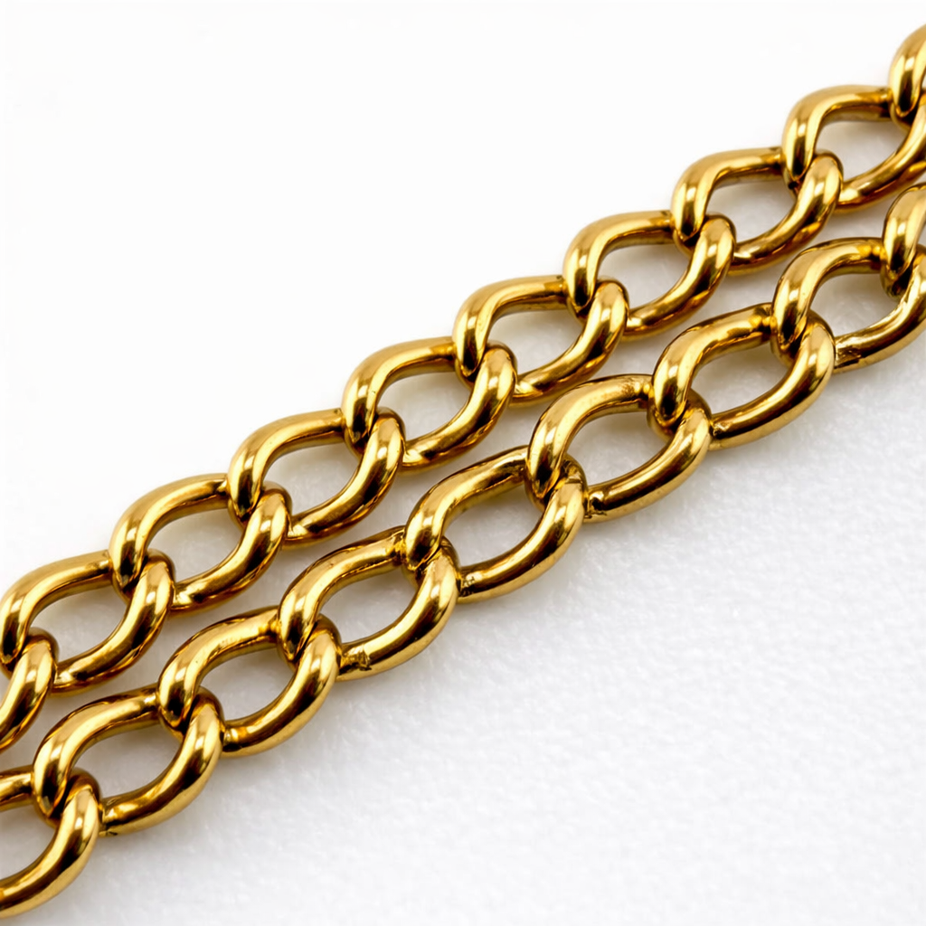 9ct Gold Curb Chain, 2.2mm W, 18in L, Stamped 9ct 5.2g