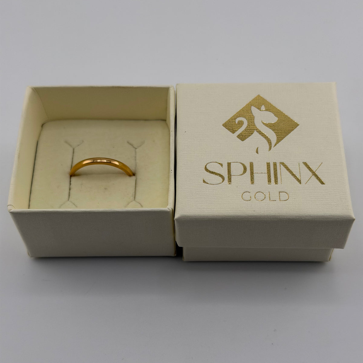 22ct Gold Wedding Band Ring Size S 2.2mm 2.76g Hallmarked Boxed