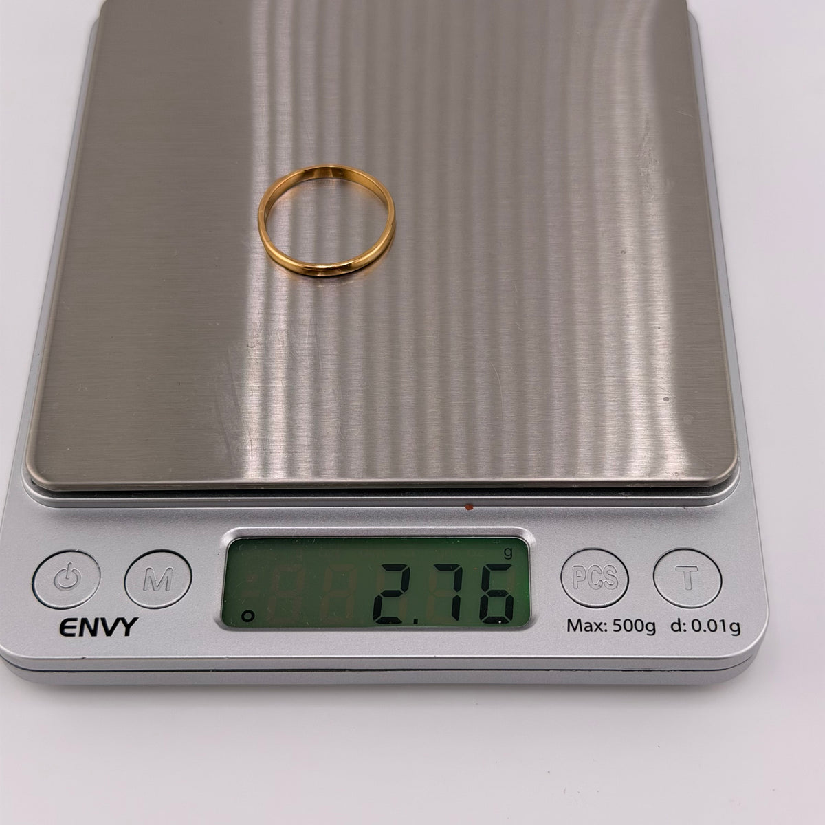 22ct Gold Wedding Band Ring Size S 2.2mm 2.76g Hallmarked Boxed