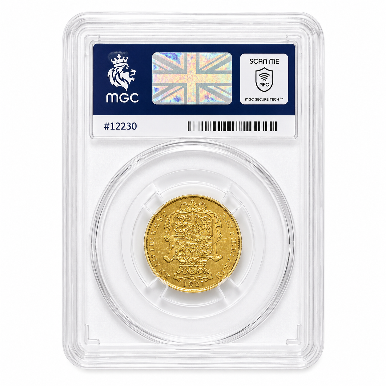 George IV gold Sovereign 1827 AU53 MGC