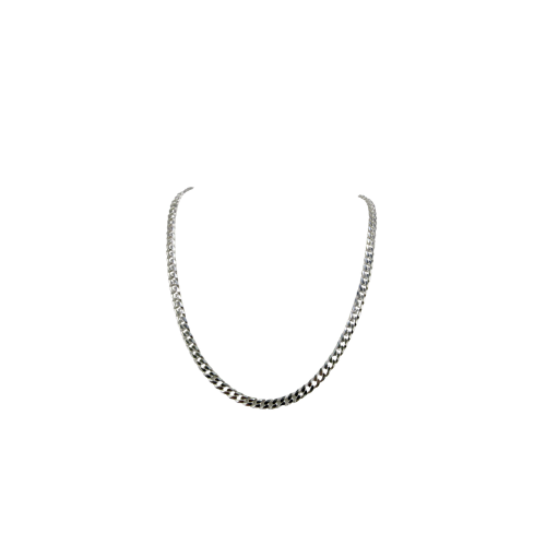 Sterling Silver 5mm Thick Curb Chain, 23in Length, 19g Hallmarked