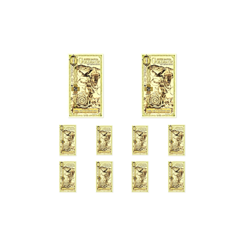 10 x 1 South Dakota Goldbacks 10 x 1/1000oz of 24k Gold (1/100ozt total, 0.311g)