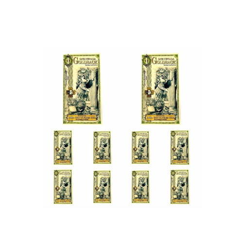 10 x 1 Nevada Goldback 10 x 1/1000oz of 24k Gold (1/100ozt total, 0.31g)
