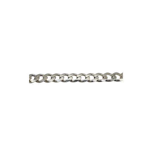Men's Solid Silver Curb Bracelet, 6mm Thick, 8in Length, 18g Hallmarked 925