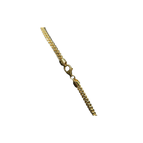 9ct Men's Franco  Gold Chain 4.5mm Thick, Heavy , 20in and 33.5g 375 Hallmarked