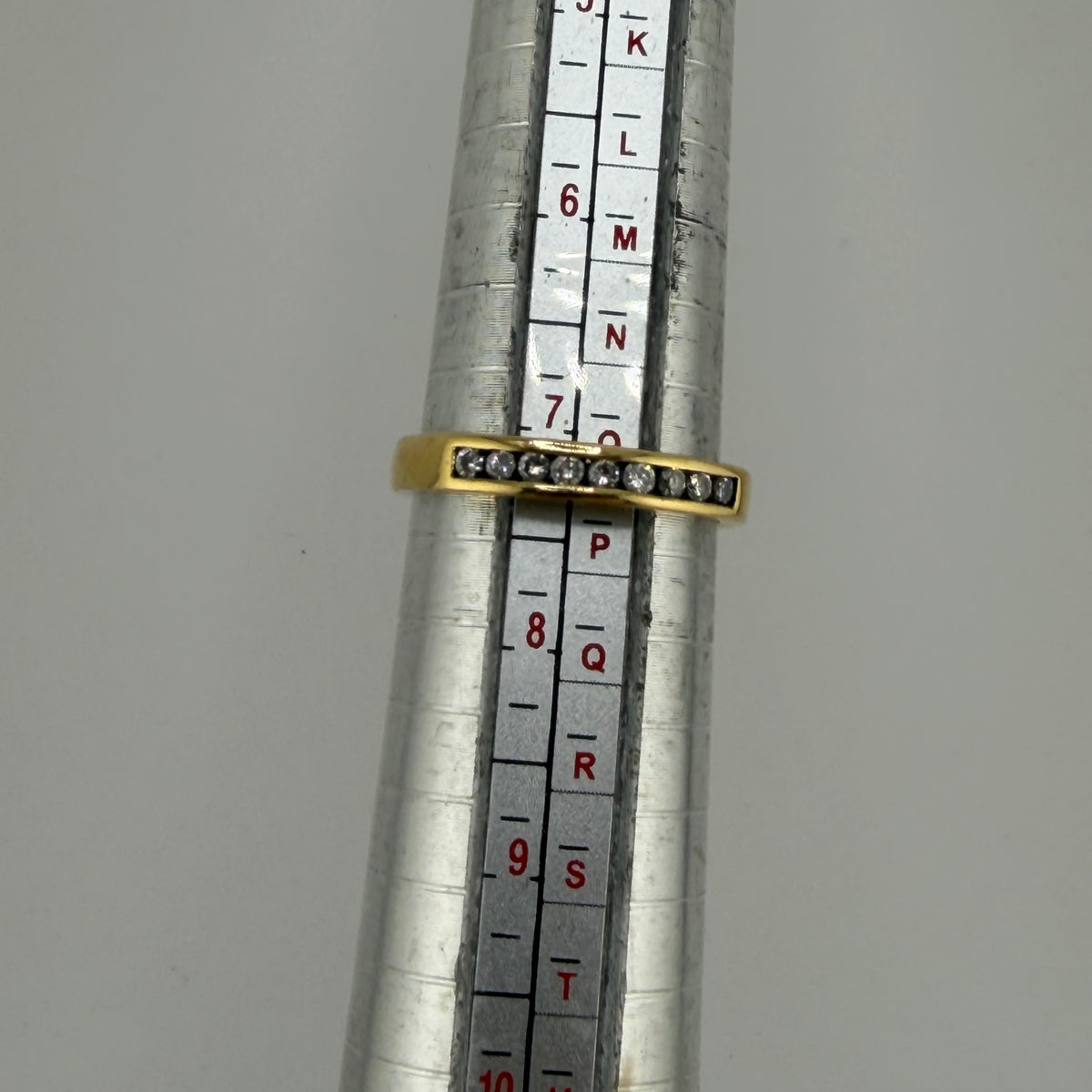 18ct Gold Natural Diamond 1/2 Eternity Ring 0.25ct Size O 1/2, 3.47g,