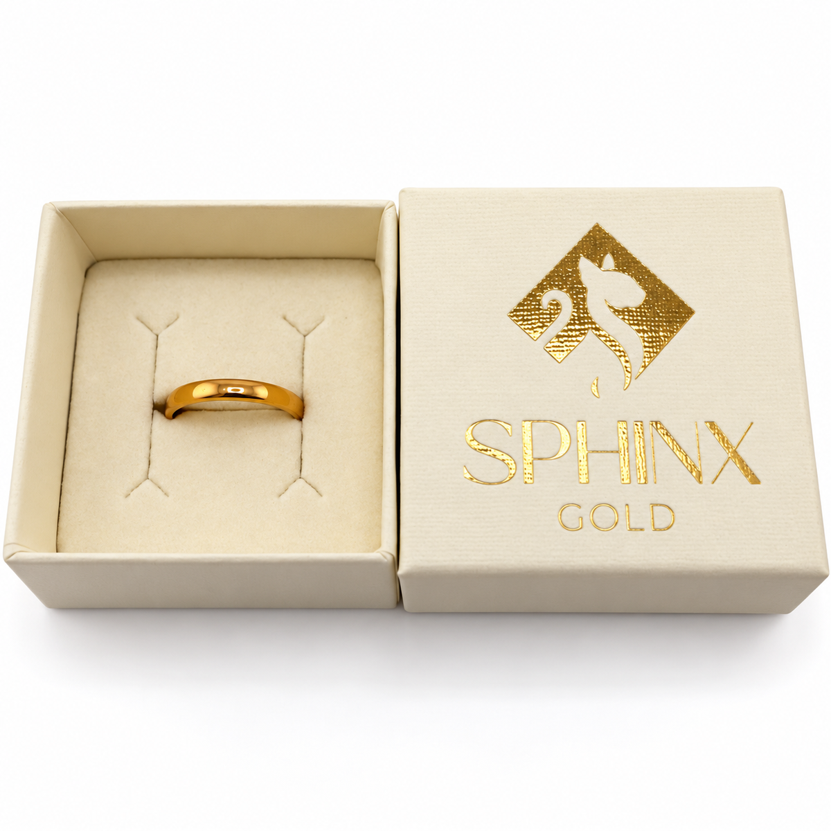 22ct Yellow Gold Wedding Band Ring Size N 3mm 3.15g Hallmarked Boxed