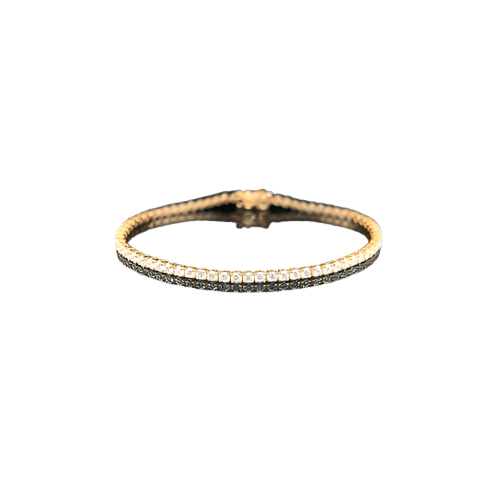18ct Gold and Lab Grown Diamond Tennis Bracelet, 4.46ct F VS Stones, 9.5g