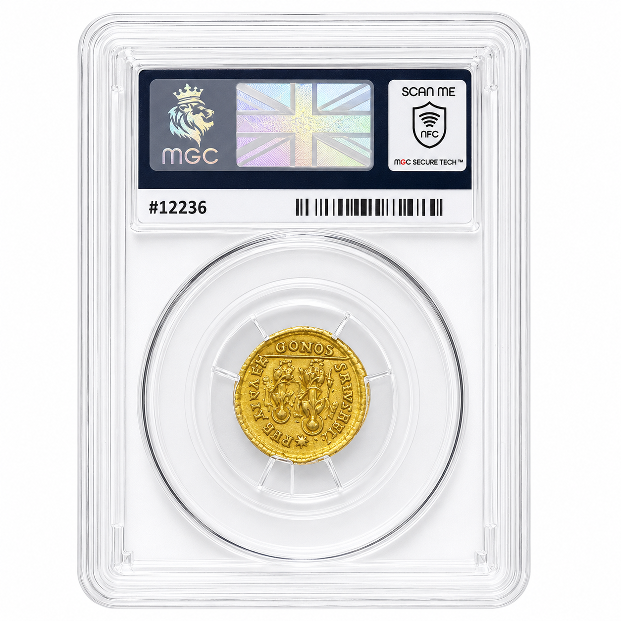 Theodosius II, Gold Solidus 402-450AD Rome, AU53 MGC