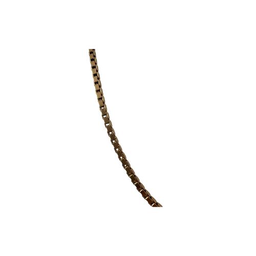 9ct Ladies Gold Box Chain, 40cm Length, 2.5mm Wide, Hallmarked 11g, Not Scrap