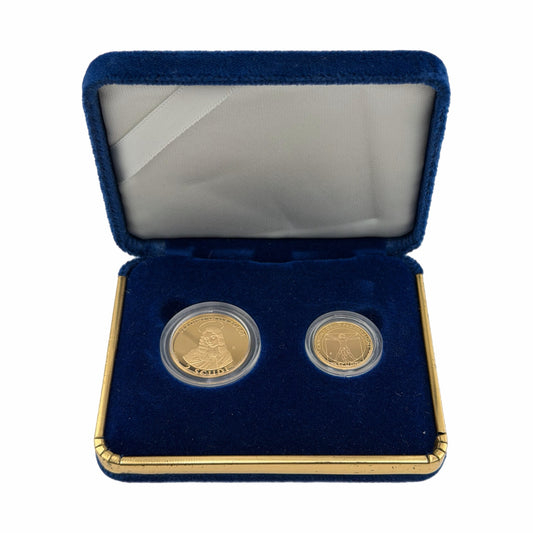 San Marino. Proof 1 & 2 Scudi Gold Coin Set, 1998. 9.7g of .900 Fine Gold