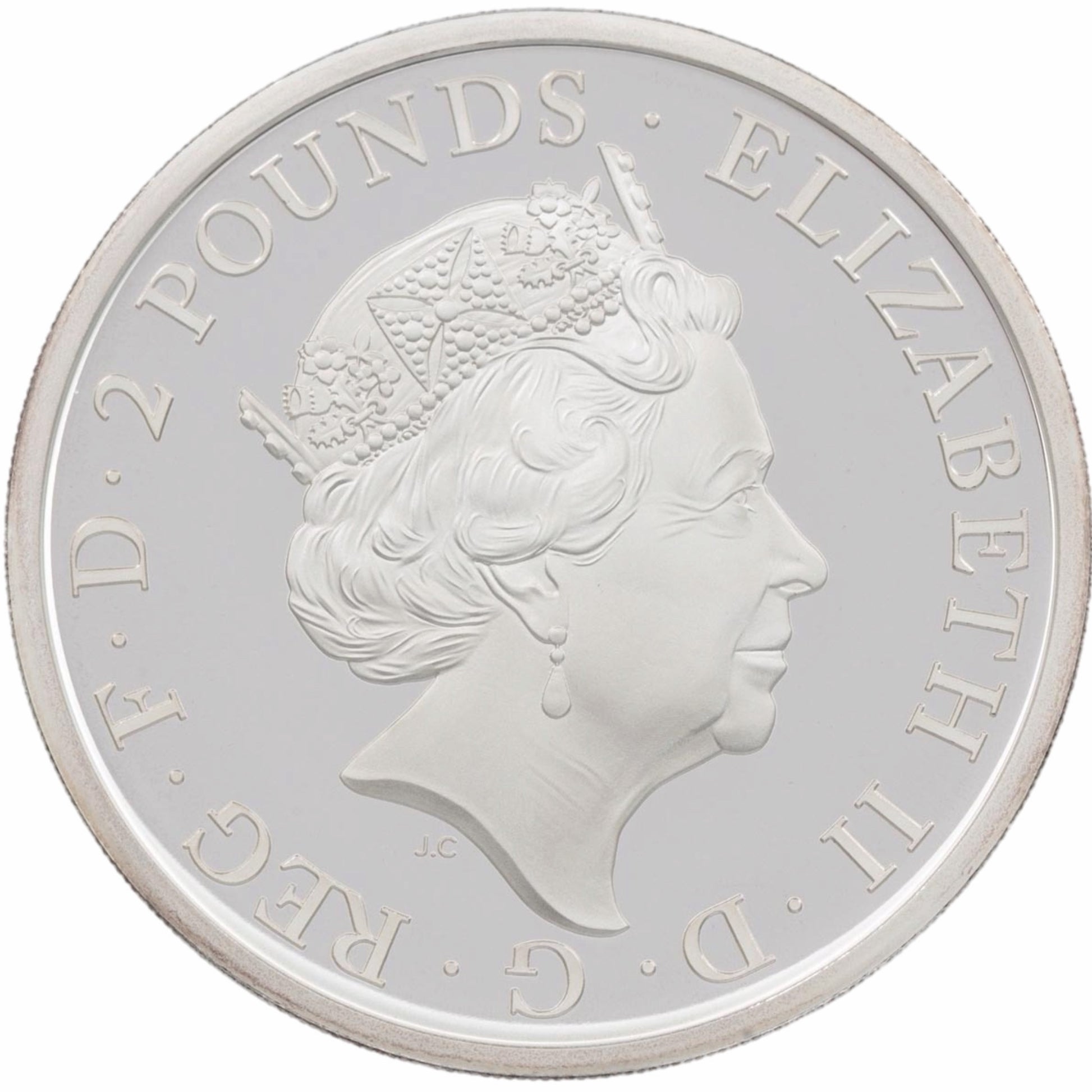 2020 1oz 999 Silver Britannia Proof Coin, Queen Elizabeth II profile, boxed with COA.