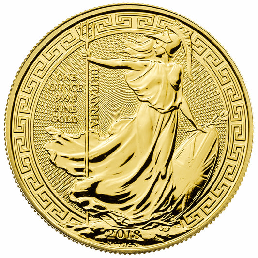 1oz Gold Britannia 2018 Oriental Border Coin Bullion 999.9 Fine Gold