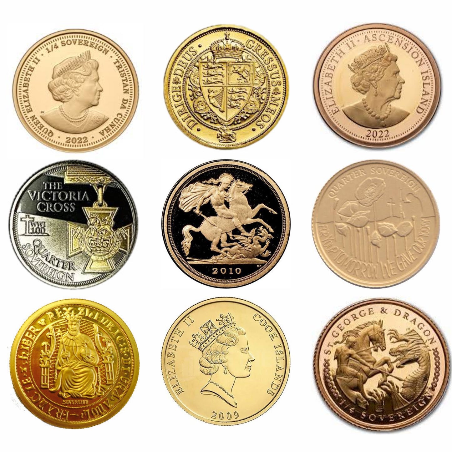 22ct Gold 1/8 Sovereign Coin Our Choice 1g